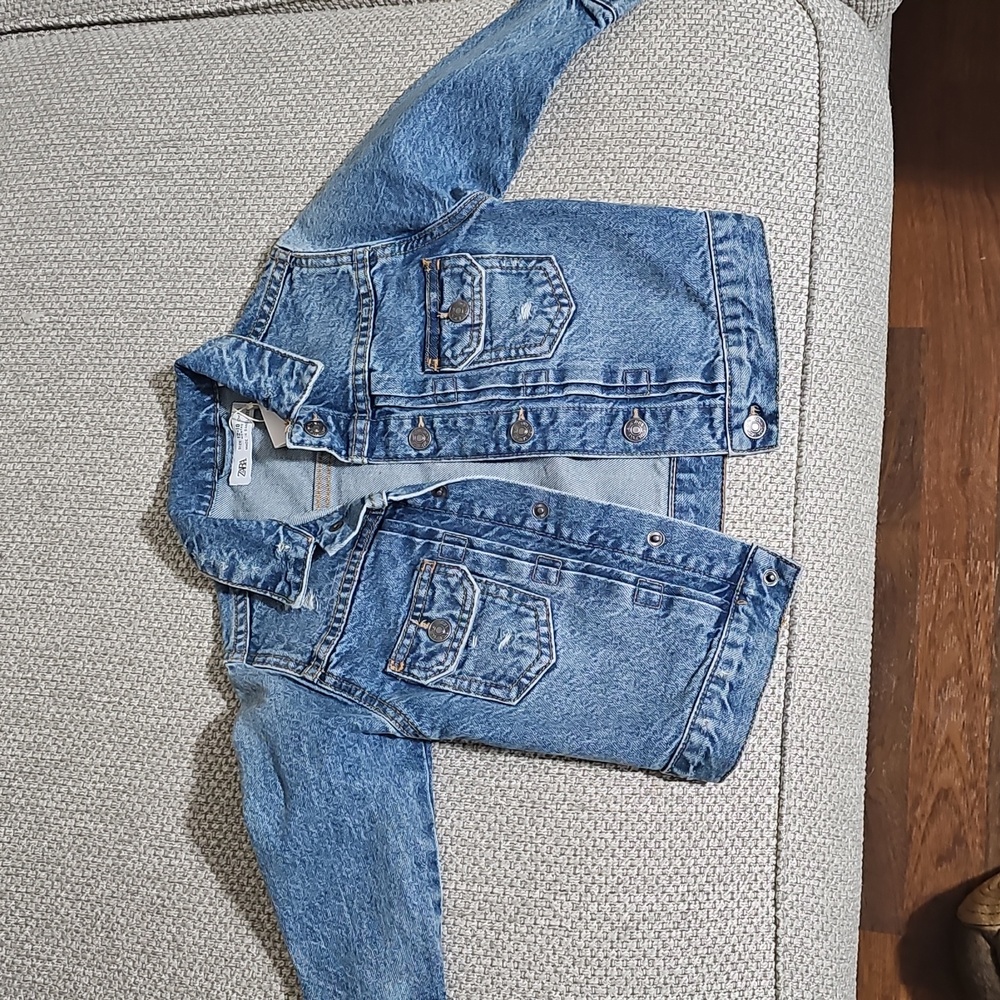 Zara jean jacket. NWT size 12-18 months